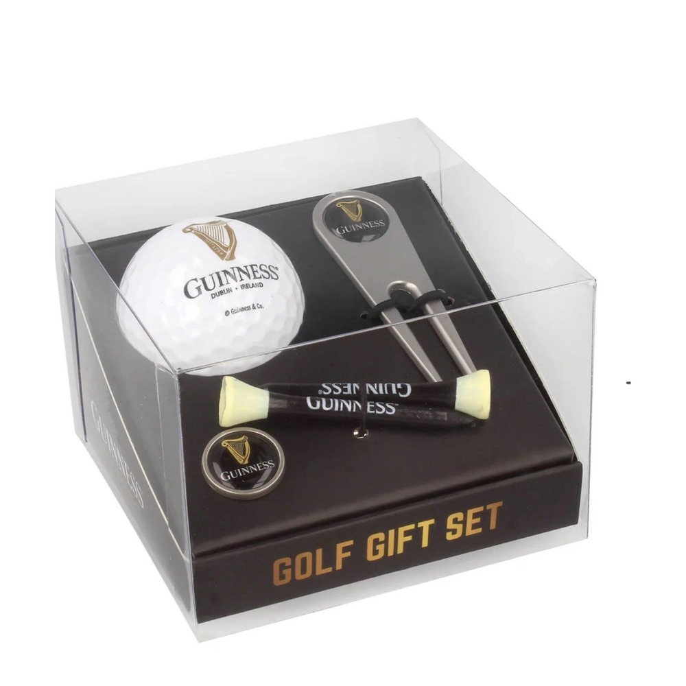 Guinness Golf Gift Set Ball Divot Tool Marker Tees New In Box